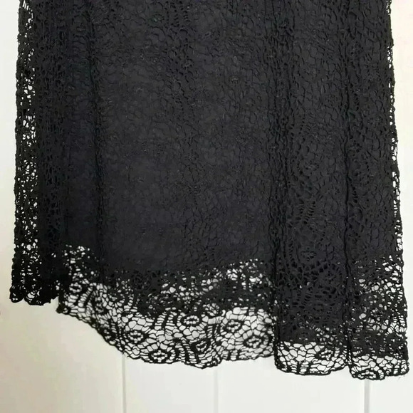 Elaua Kattau Women’s Black Lace Fully Lined Maxi Skirt Size M - Picture 4 of 8
